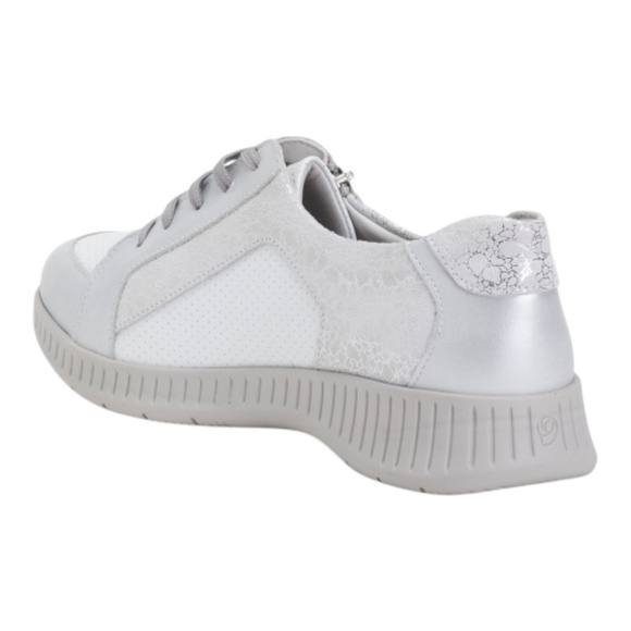 Women's WIDEFIT Made In Portugal Leather Comfort Sneakers With Zipper size 40 - Picture 2 of 2